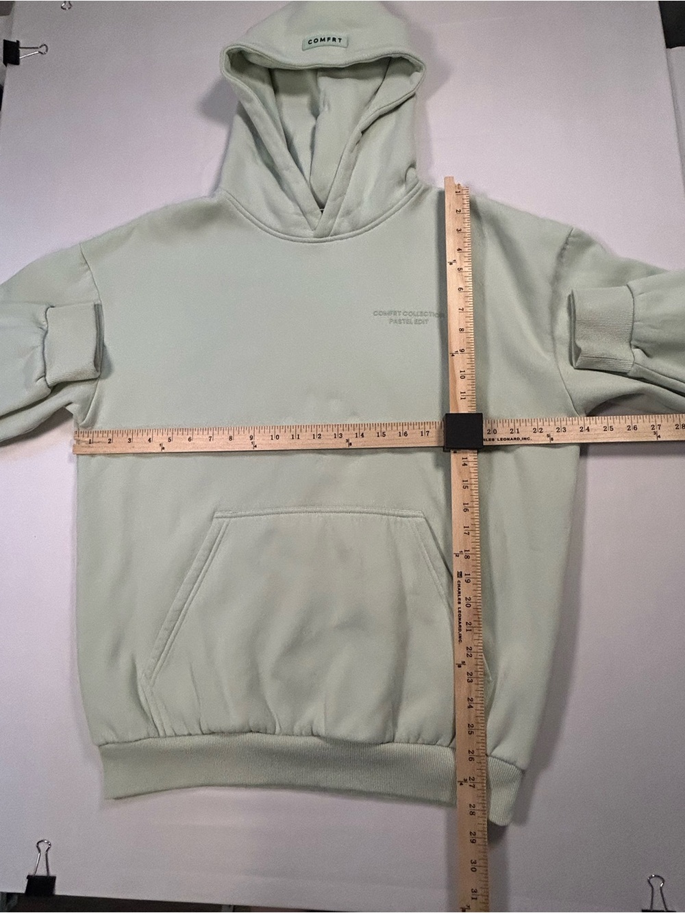 Comfrt Collection Womens Size Large Pastel Edit Mint Green Hoodie Sweatshirt - Picture 8 of 10